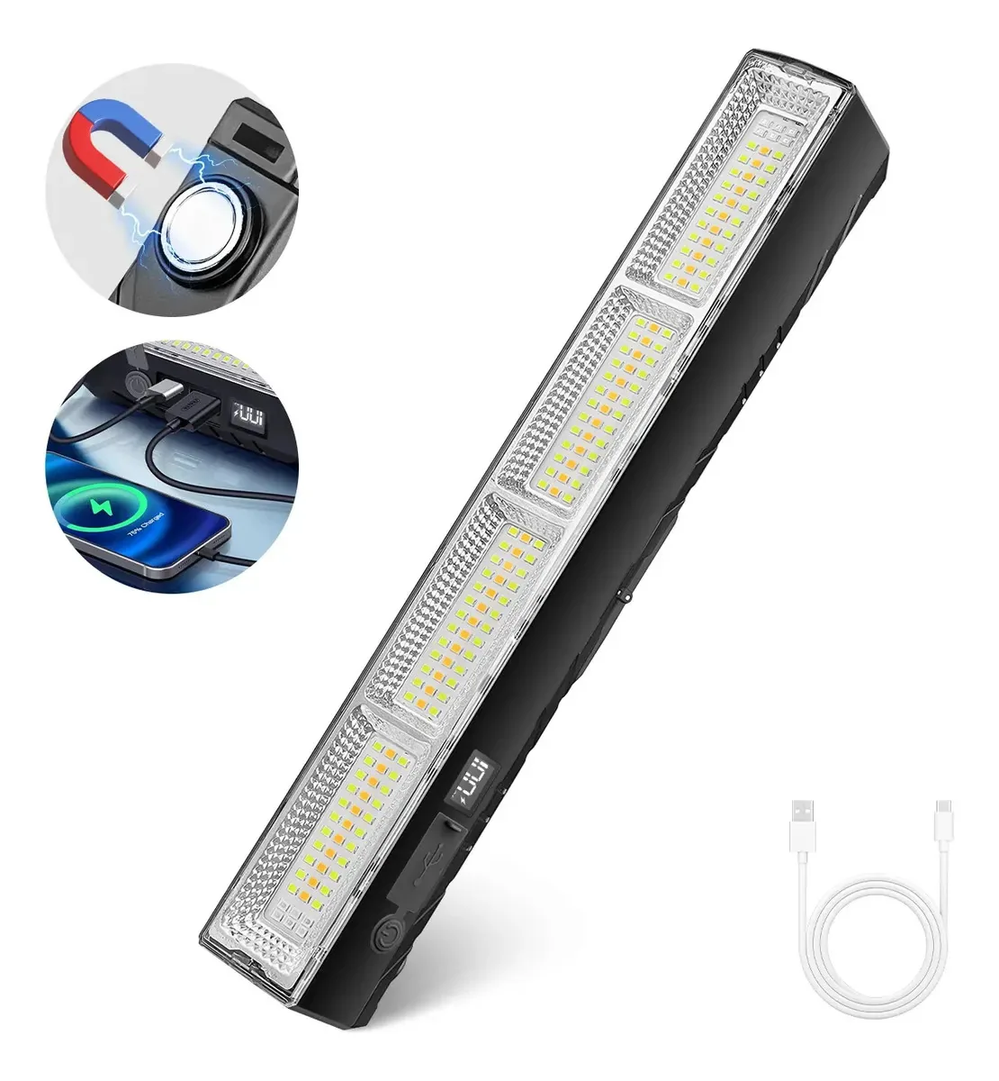 Lâmpadas LED recarregáveis Luzes de emergência 6000mah 5 modos