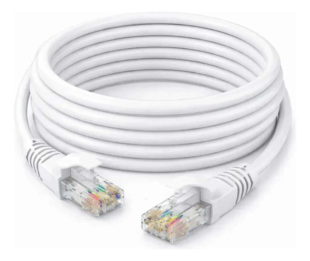 Cabo de câmera de escritório para jogos de alta velocidade Cat6 40 Mts Ethernet 100% cobre para Internet e Xbox Streaming Router