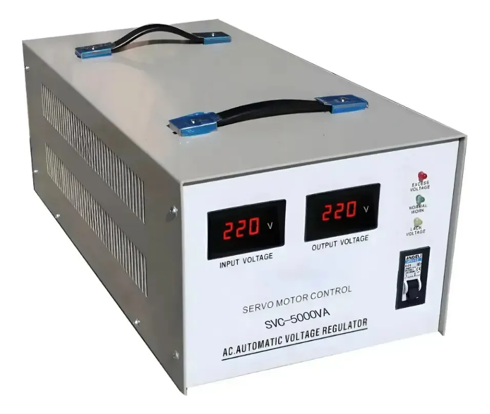 Regulador de tensão 5 Kva 220 Volts Bifásico Branco
