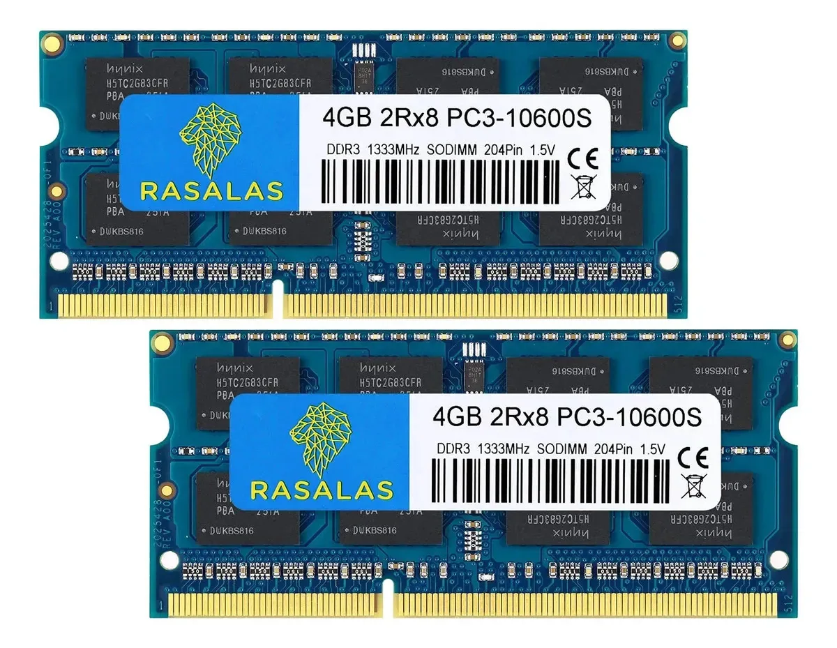 Atualização Rasalas de 8 GB (2 x 4 GB) Pc3-1 Ram