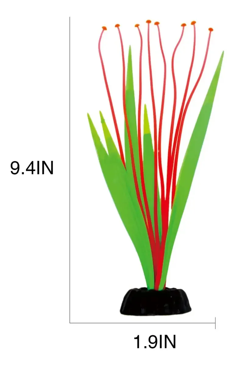 Decoração de aquário Capastec, decoração de plantas. Verde Violeta