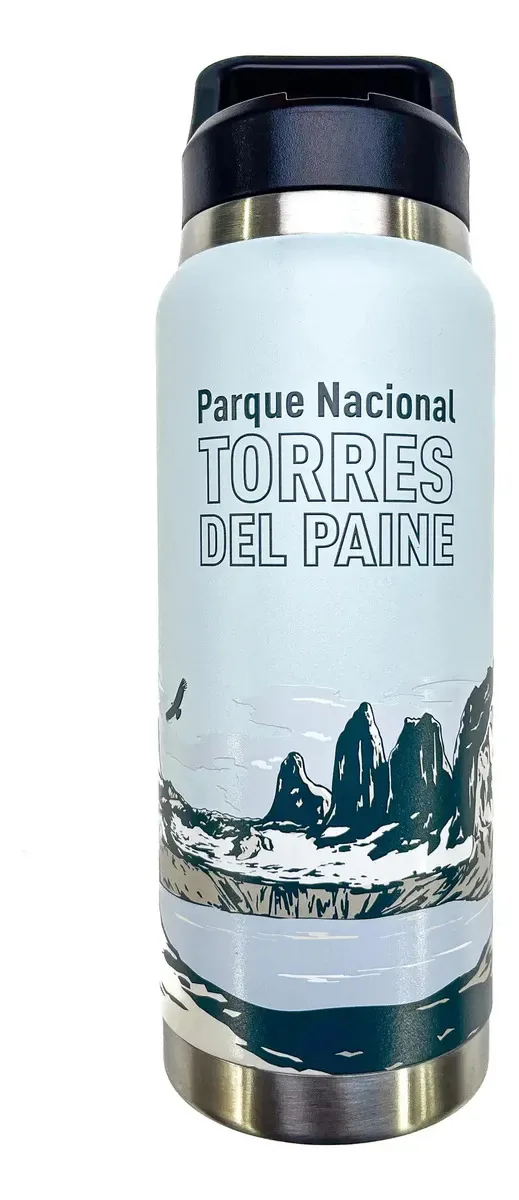 Base de garrafa de aço inoxidável de parede dupla de 750 ml Torres National Parks