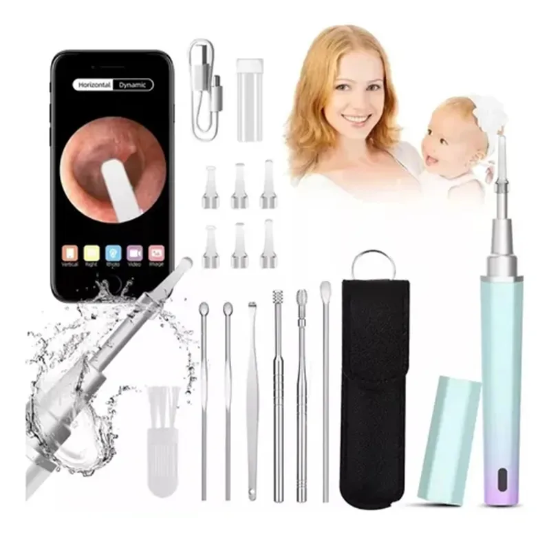 Ferramenta de câmera Ear Cleaner 1080P para limpeza