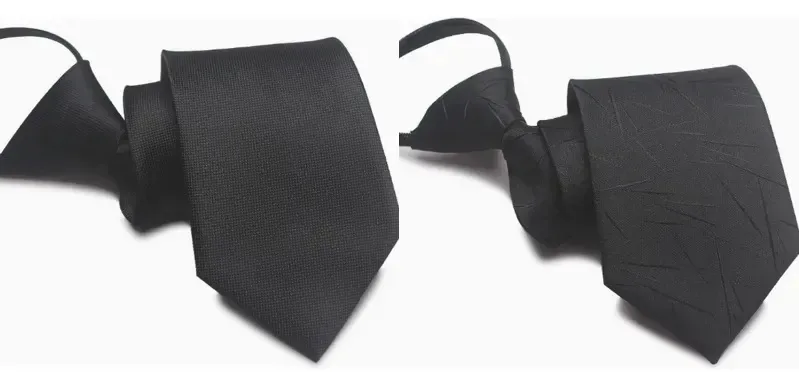 2 peças de gravatas masculinas clássicas formais masculinas, cores preto-1