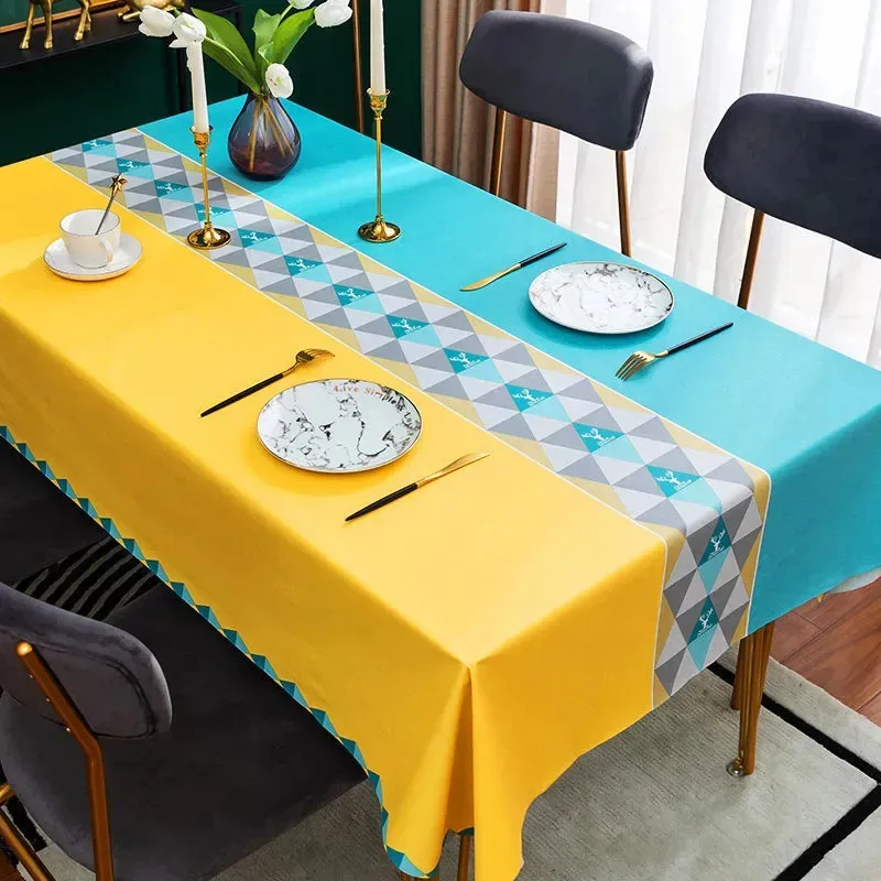 Coberturas retangulares para mesa de PVC impermeáveis 1,4 x 2,2 m estilo 1