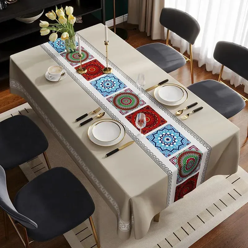 Coberturas retangulares para mesa de PVC impermeáveis 1,4 x 2,2 m estilo 5