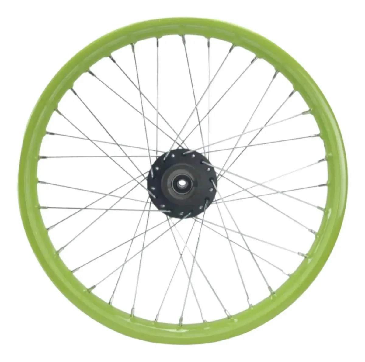 Roda dianteira 21 Italika Dm125 verde limão