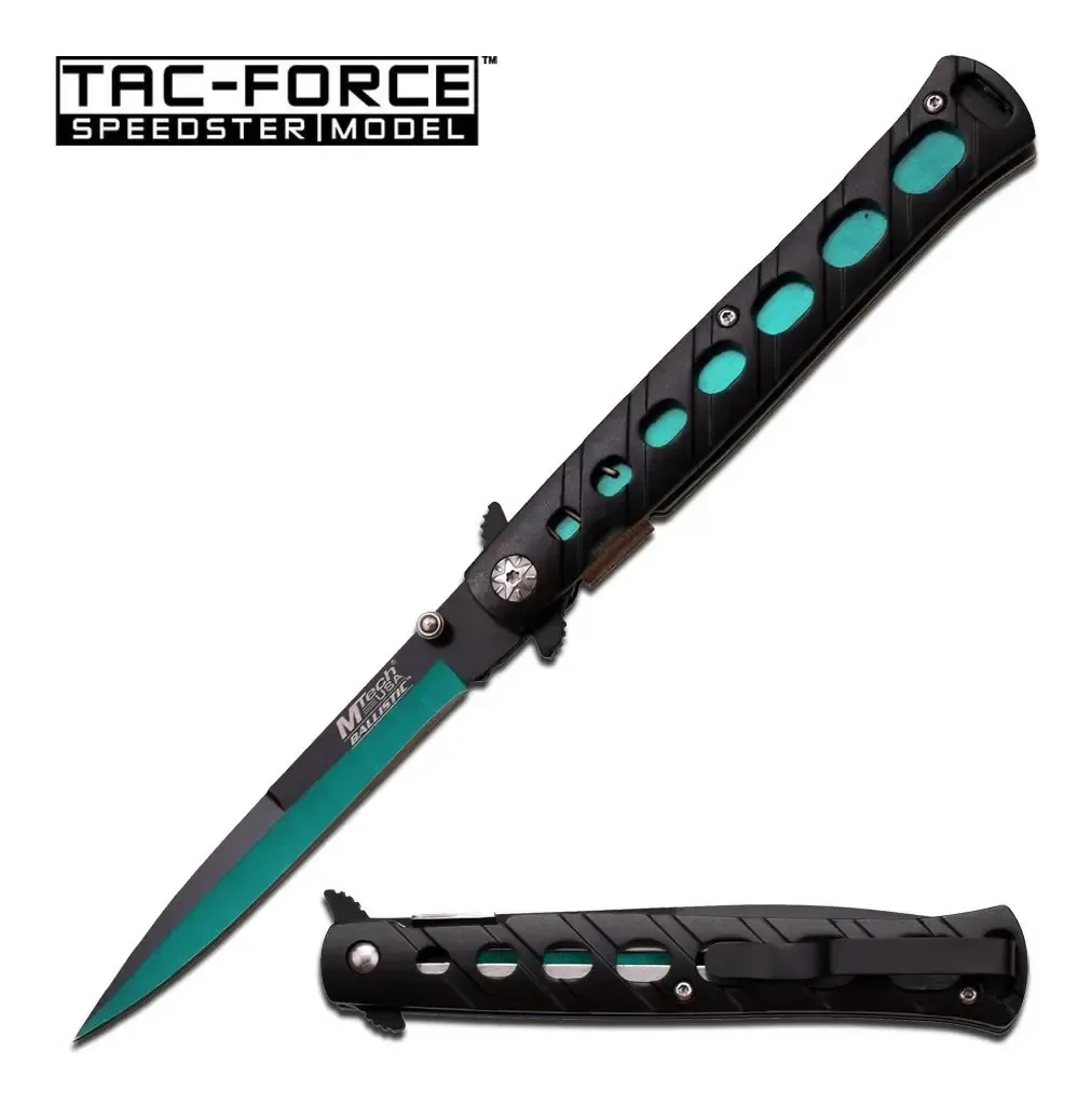 Mtech Usa Stiletto Knife Tactical 317 com abertura assistida de cor verde