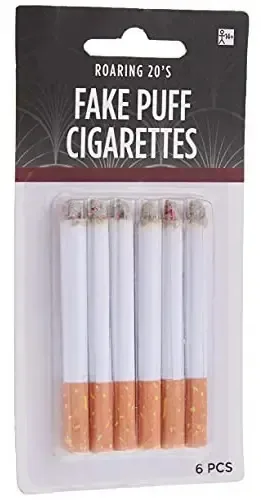 Cigarros Puff falsos da Amscan