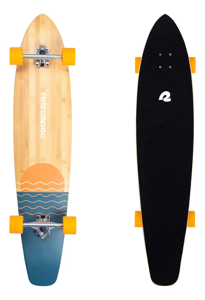 Longboard de bambu e ácer Cruiser de 112 cm para adultos Zuma Sundown