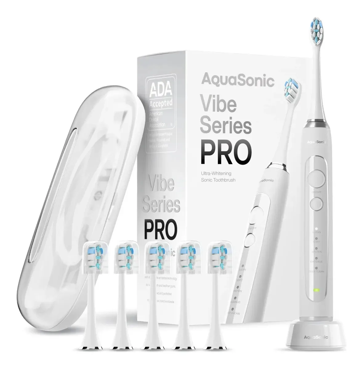 Escova de dentes elétrica Aquasonic Vibe Series Pro