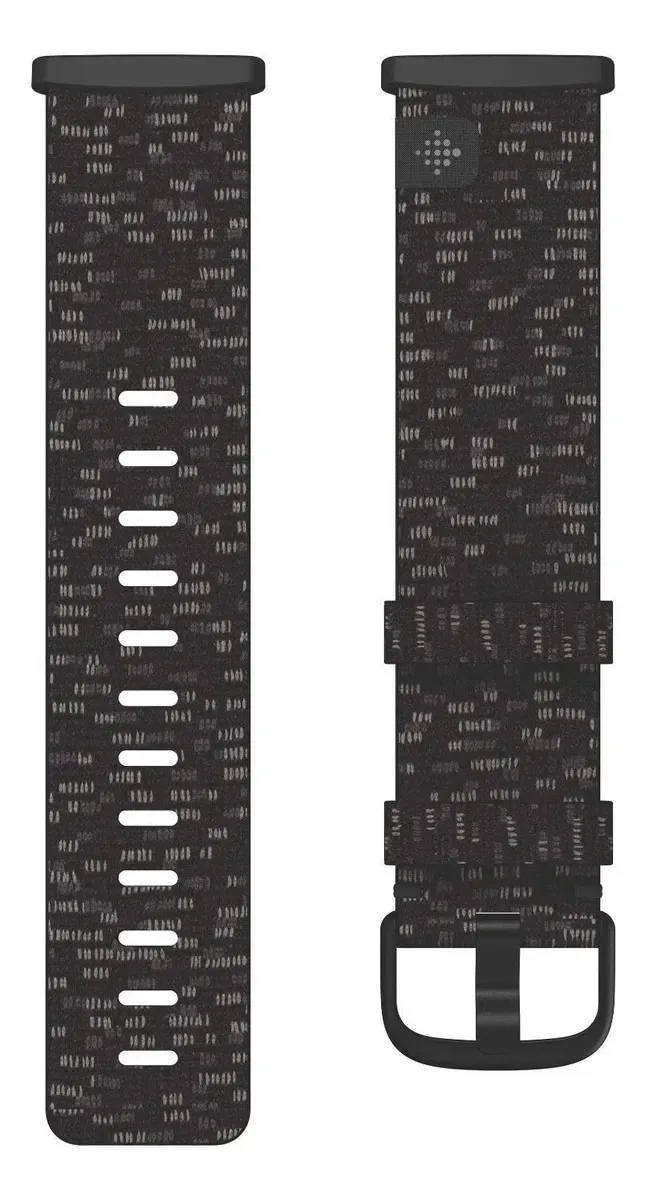 Pulseira têxtil Fitbit para Versa 3 e Sense (Pequena), produto Fitbit - Cinza Carvão