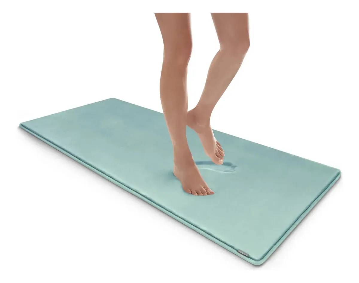 Microdry Softlux - Tapete de banho sólido para banheiro, Extra Gr