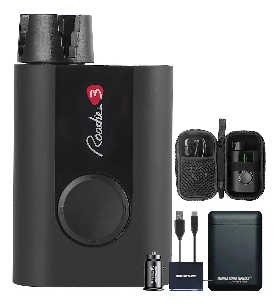 Afinador automático de guitarra Roadie 3 para instrumentos. Negro