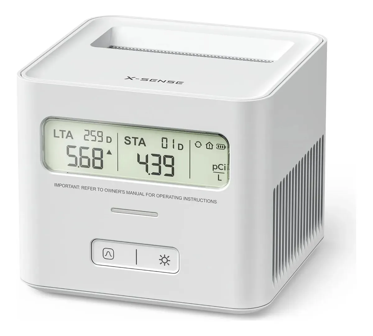 Detector de radônio X-sense para casa, fácil de usar, S