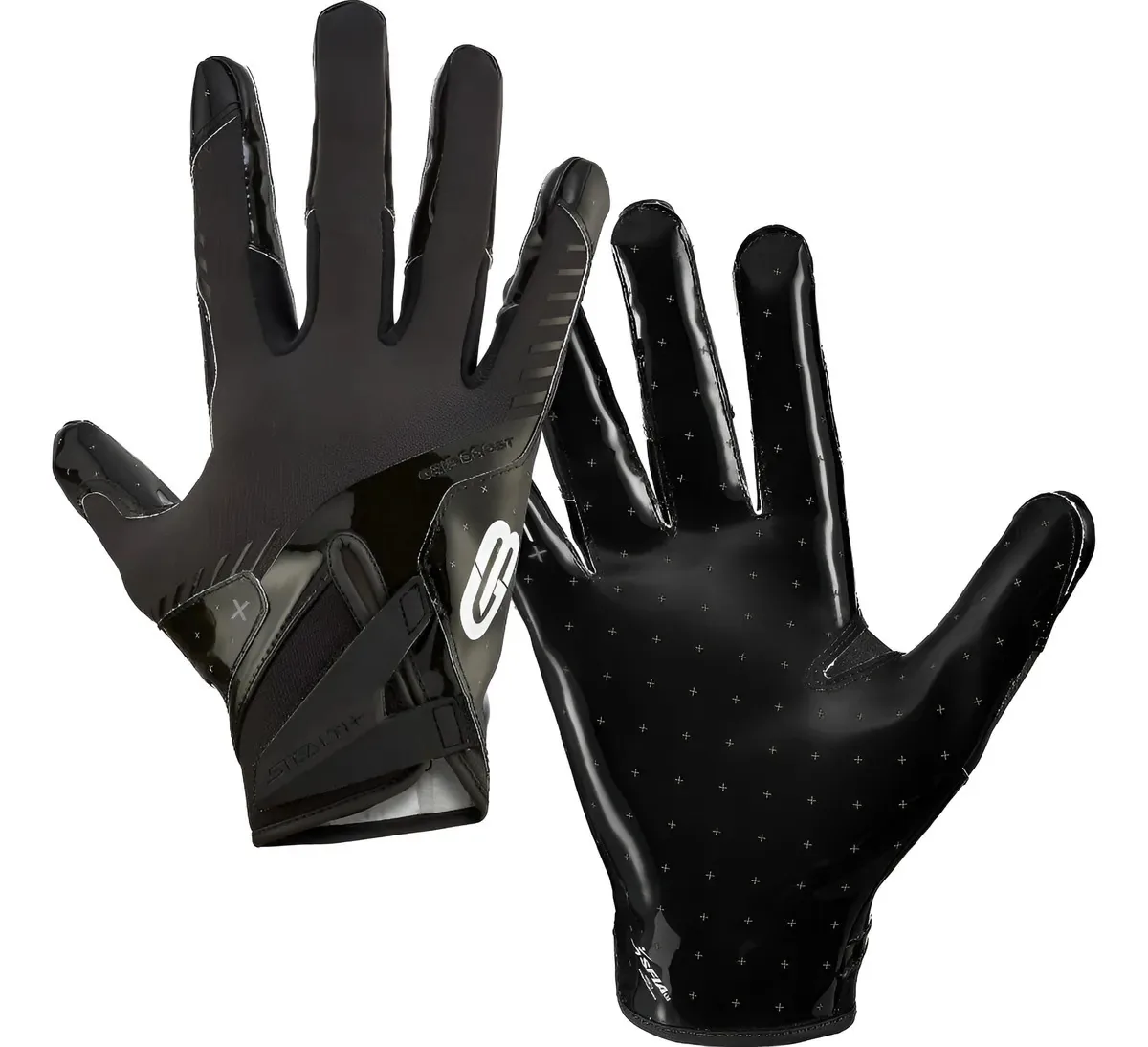 Luvas de futebol pretas Grip Boost S, M, L, XL, cor preta, tamanho S