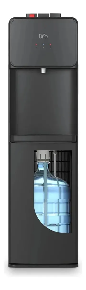 Dispensador de água de 3 temperaturas com fundo preto