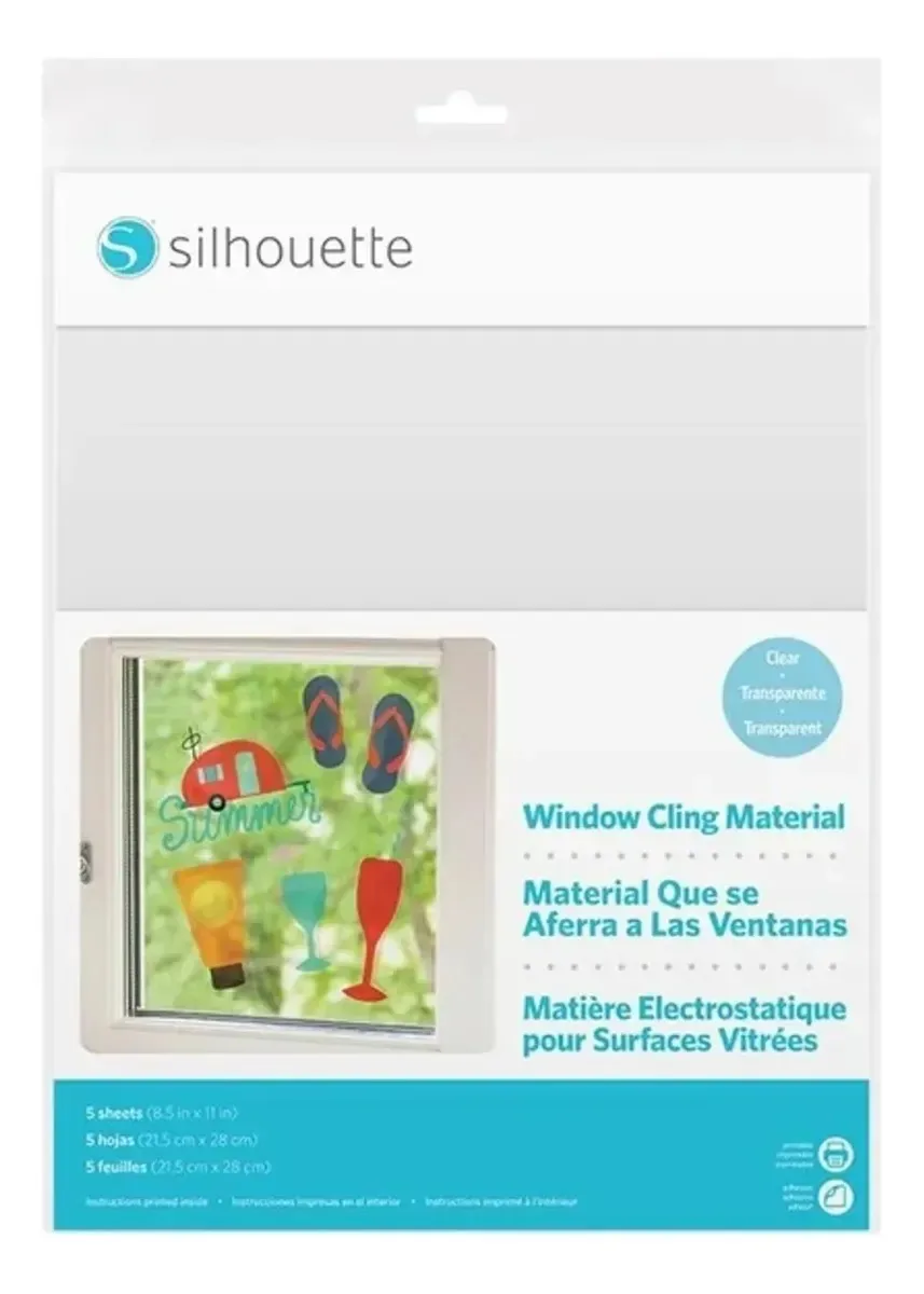 Silhueta transparente Material imprimível transparente