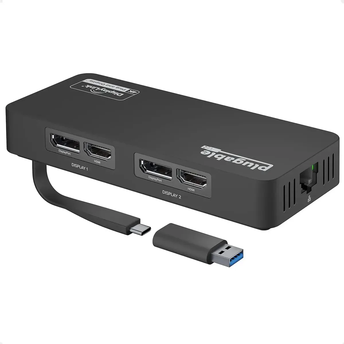 Adaptador USB para monitores Dual Hdmi 4k Usb 3.0 Usb C