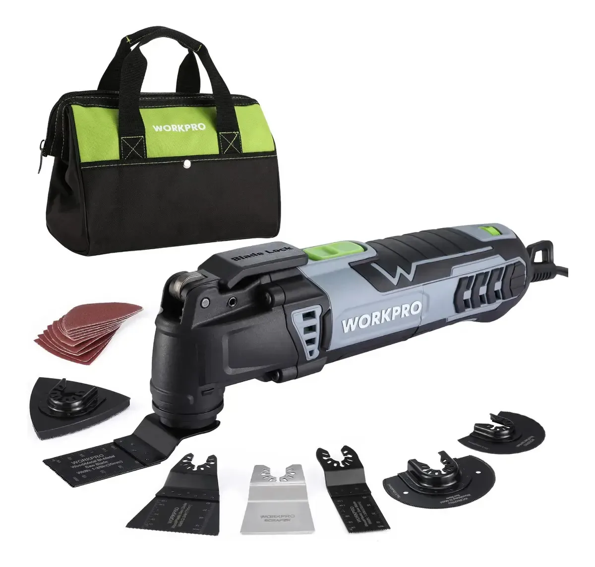 Ferramenta oscilante Workpro 3.0a 7 velocidades 17