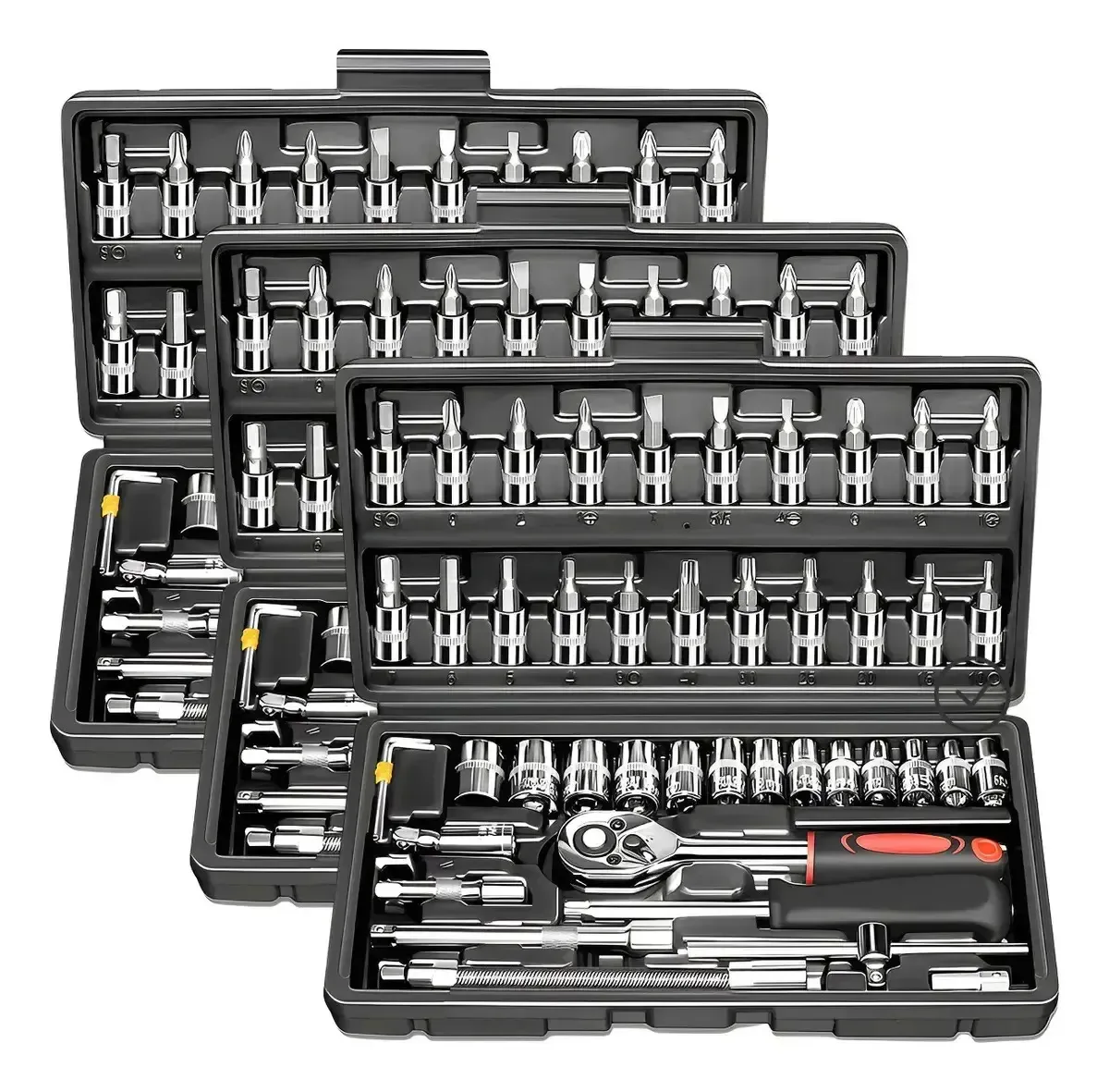Conjunto de ferramentas mecânicas mecânicas manuais de 3 kits Black Dice