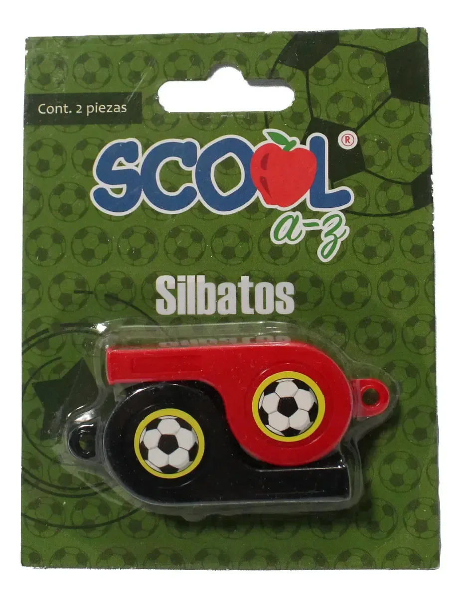 Apitos Scool 2 onças vermelhos e pretos