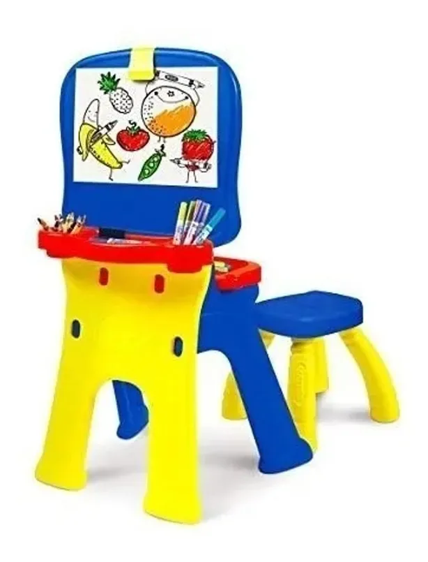 Mesa e quadro branco Crayola Triple Art Studio