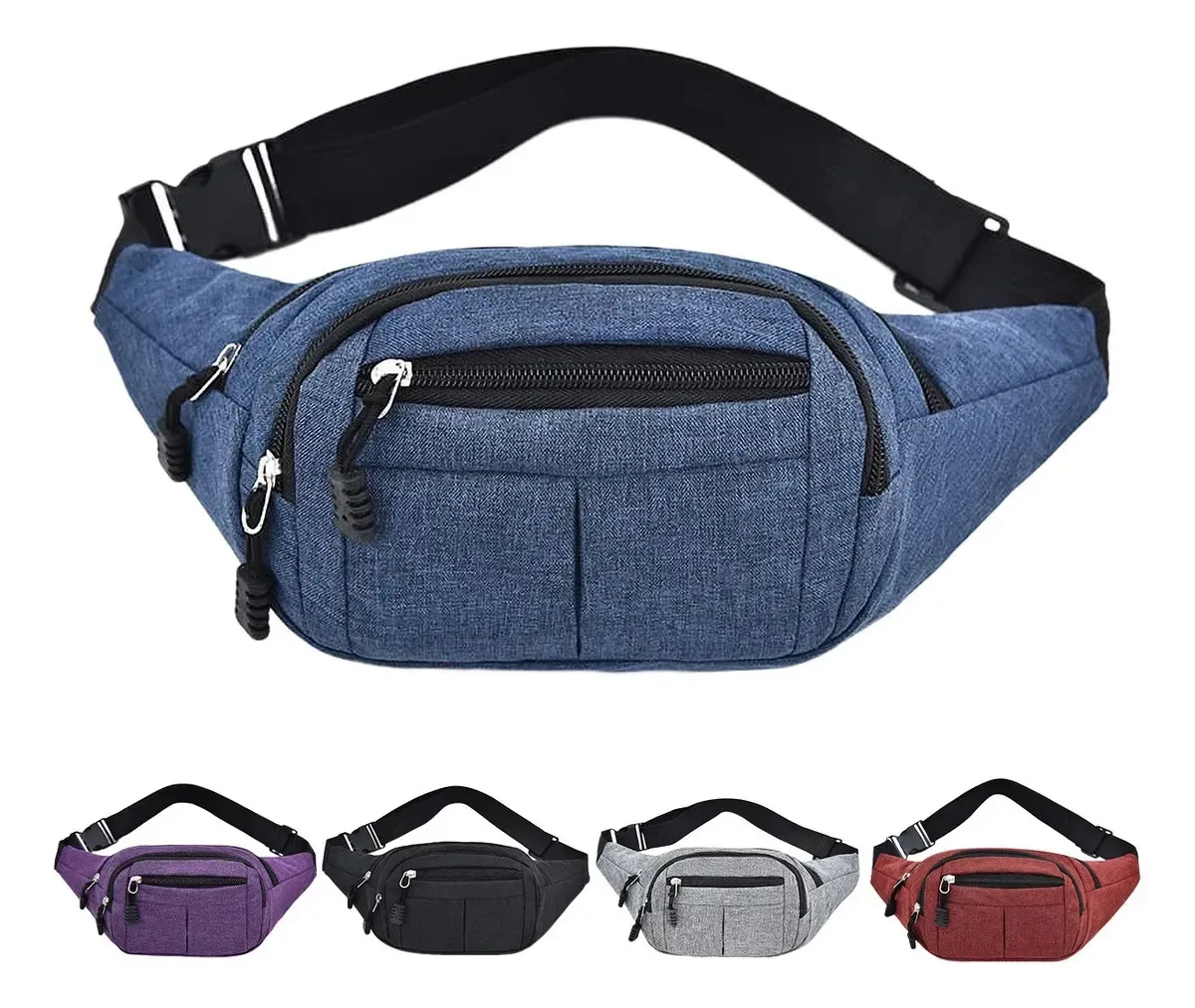 Bolsa de cintura de fitness Bolsa de cintura de fitness Runner Gym Blue