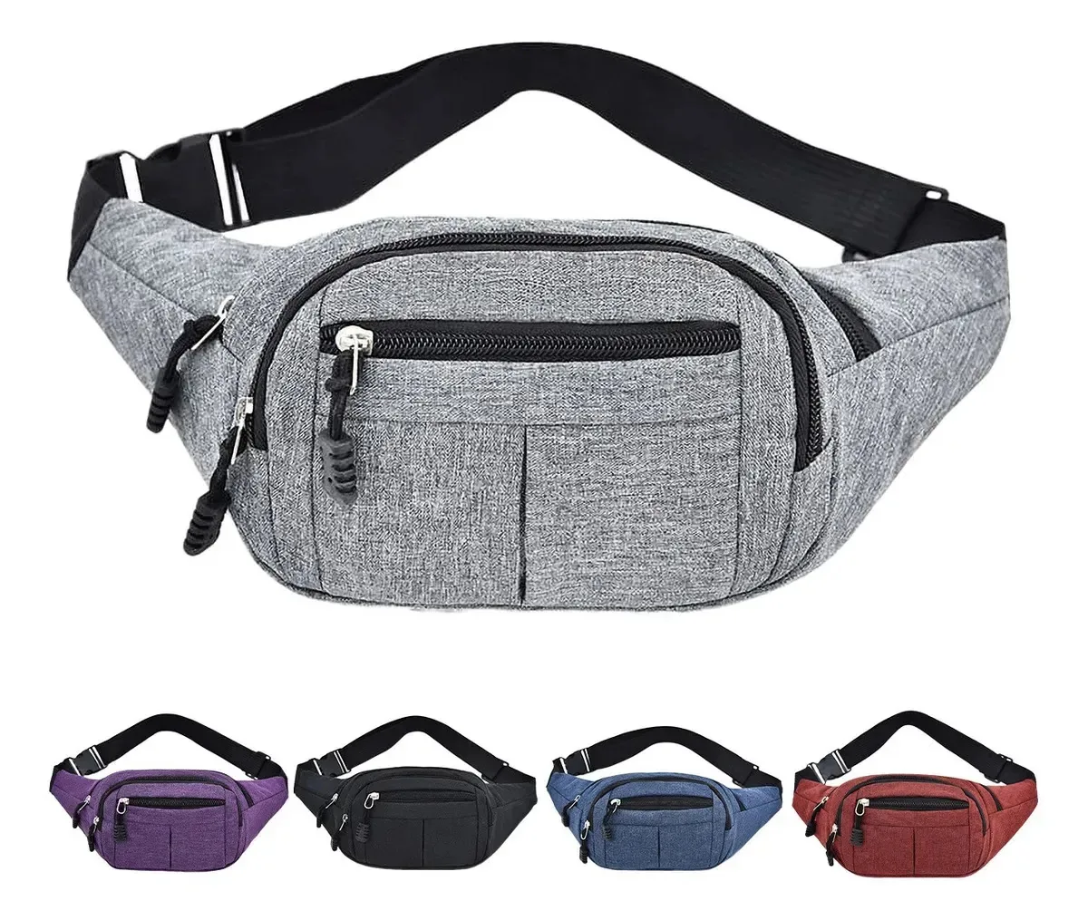 Bolsa de cintura de fitness Bolsa de cintura de fitness Runner Gym Grey
