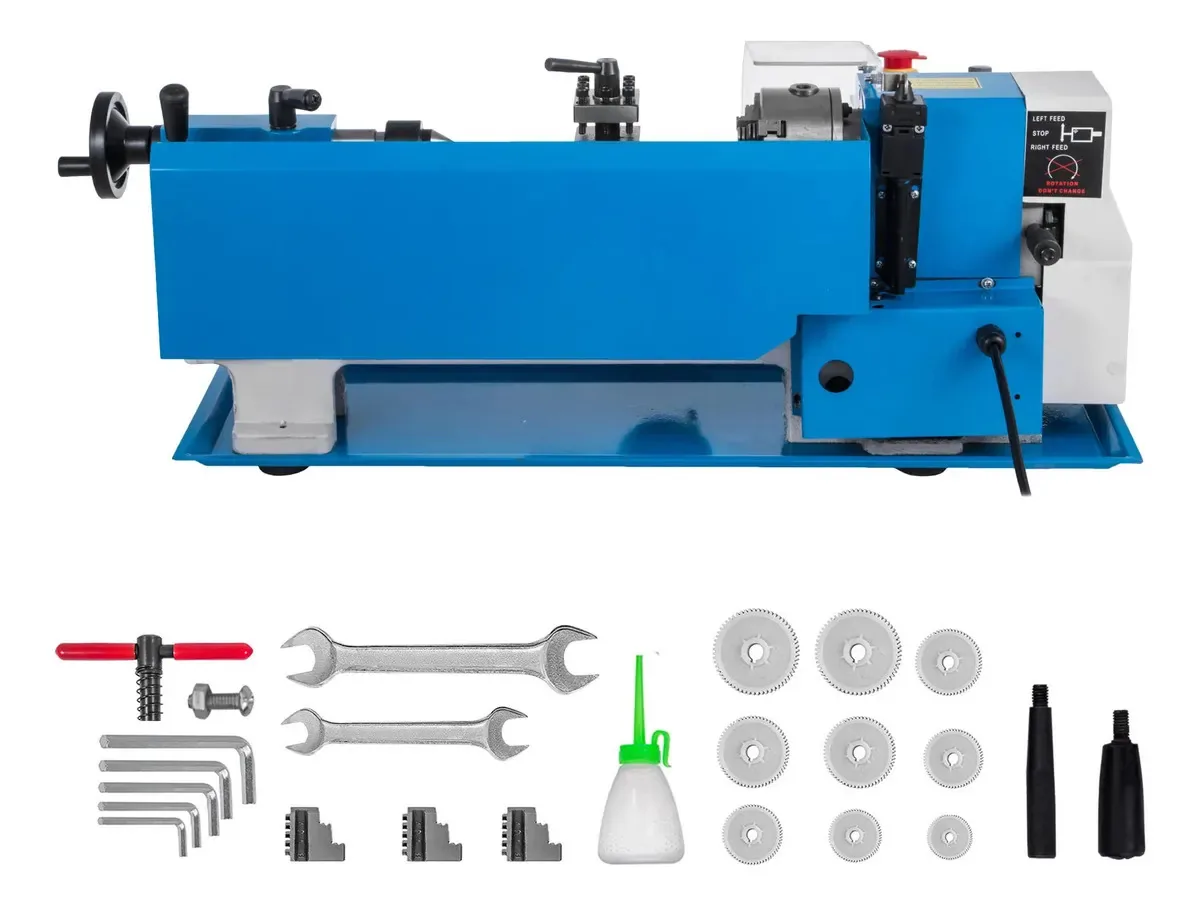 Mini torno torneado de metal Vevor 2250rpm 180x300