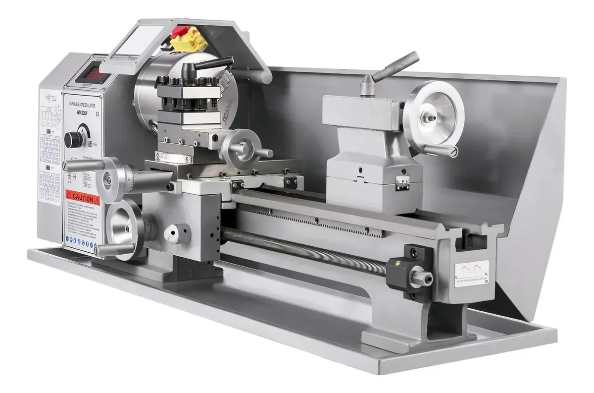 Mini máquina de torno de metal Vevor 8.7 X16