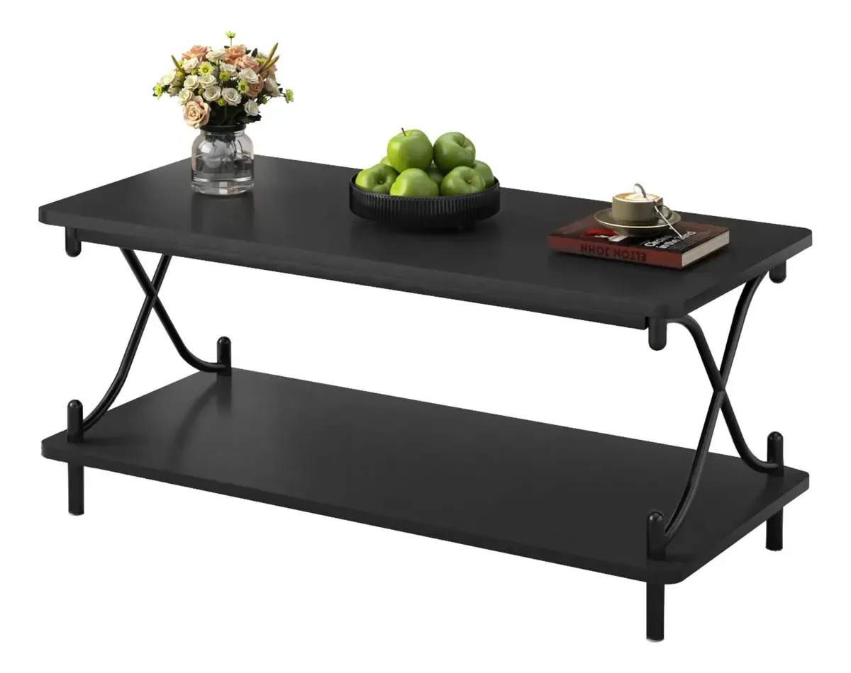 Mesa de café Vecelo de 39 polegadas com armazenamento e mesa