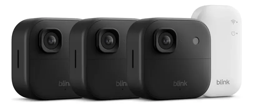 Blink Outdoor 2k+ Câmera Segurança 3 Un + Sync Module Core Preto