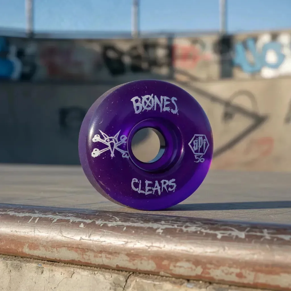 Roda Bones Clears Spf 56mm 84b Roxa Bones
