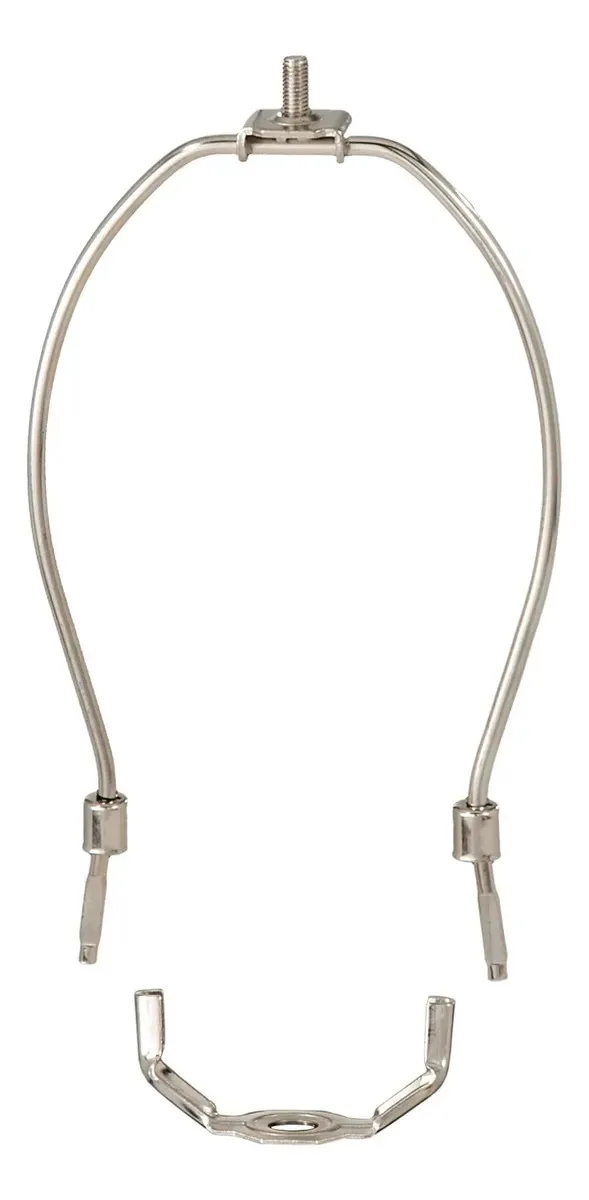 Lâmpada de peso regular B&p Lamp® Suporte de harpa de 7. Preto lacado