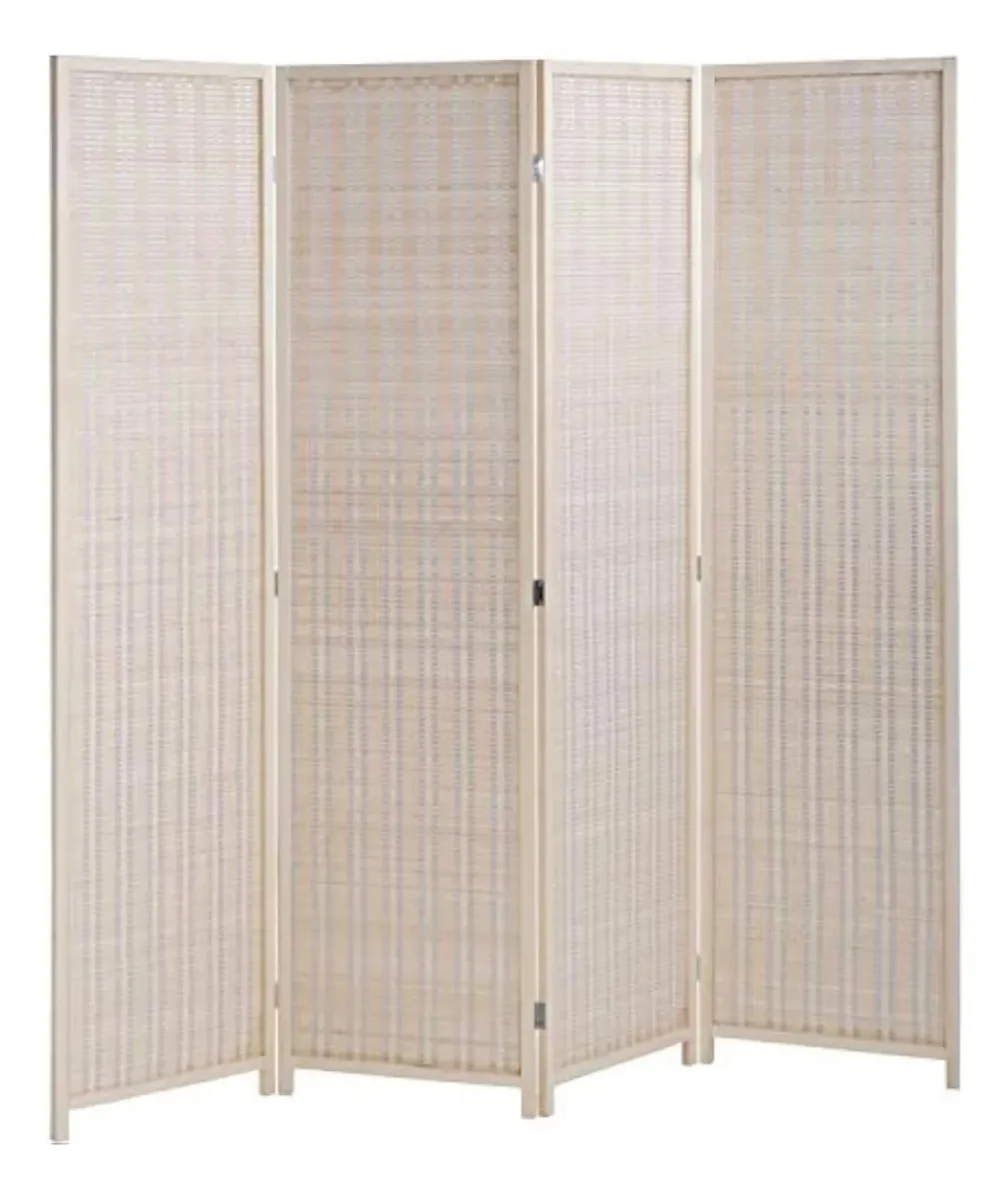 Divisória de quarto de bambu de 4 painéis de alta qualidade