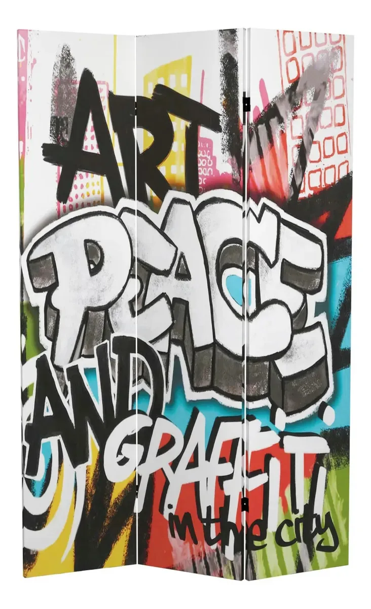 Divisória de quarto em lona Red Lantern D Graffiti