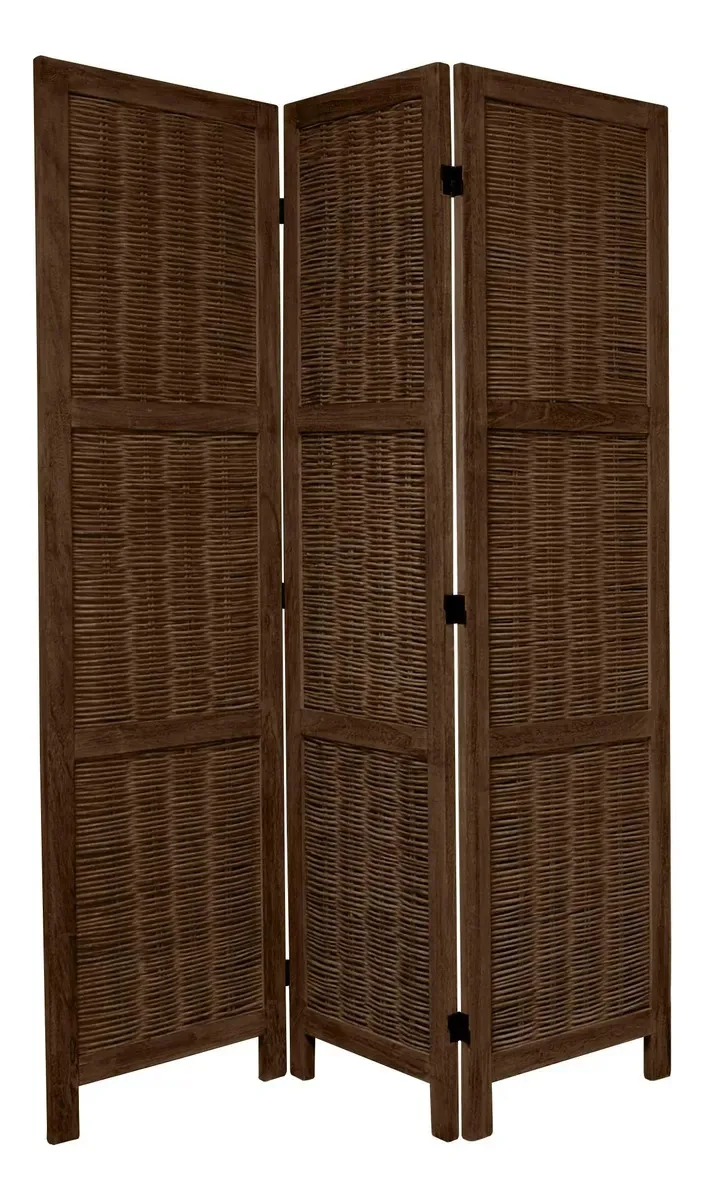 Móveis orientais - divisória de quarto em tecido de bambu?. Madera