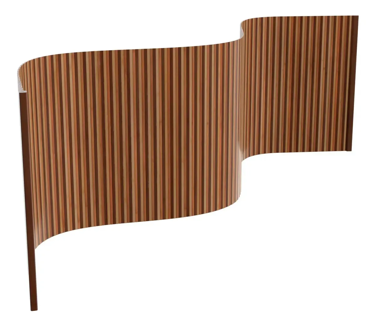 2 pés Tela Tall Bamboo Wave - Triple Espresso Bamboo