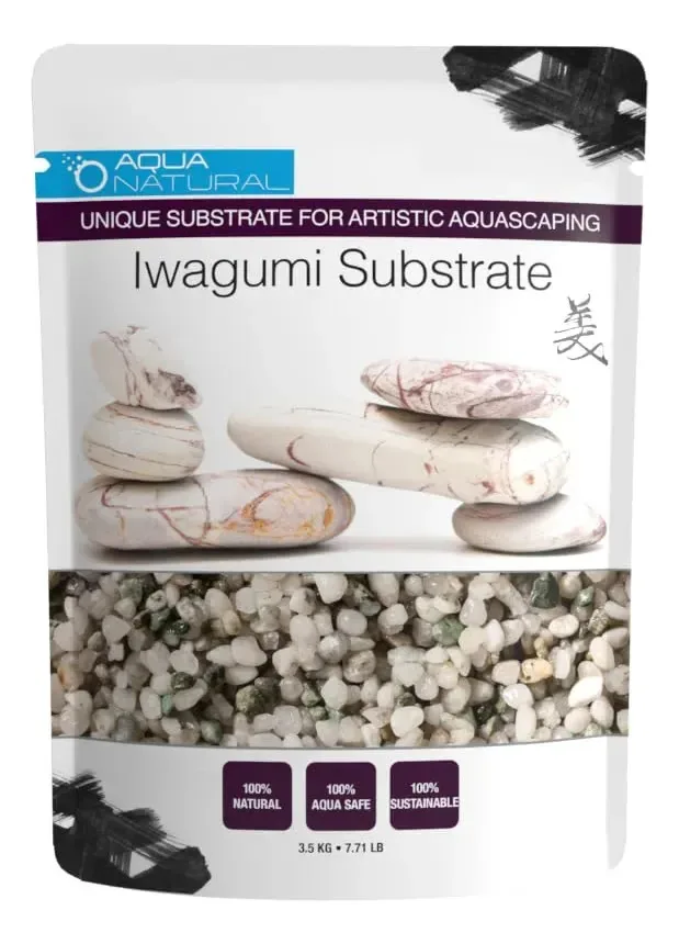 Seixo Aqua Natural Iwagumi — Prata 7,7 libras — Substrato Ultra