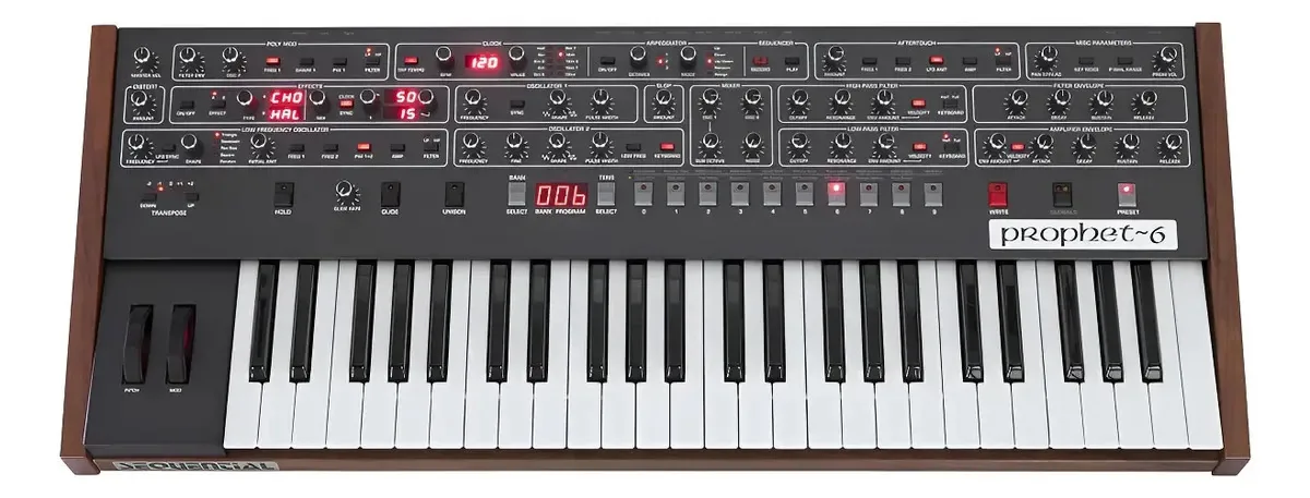 Teclado Sintetizador Sequential Prophet 6 Com 49 Teclas