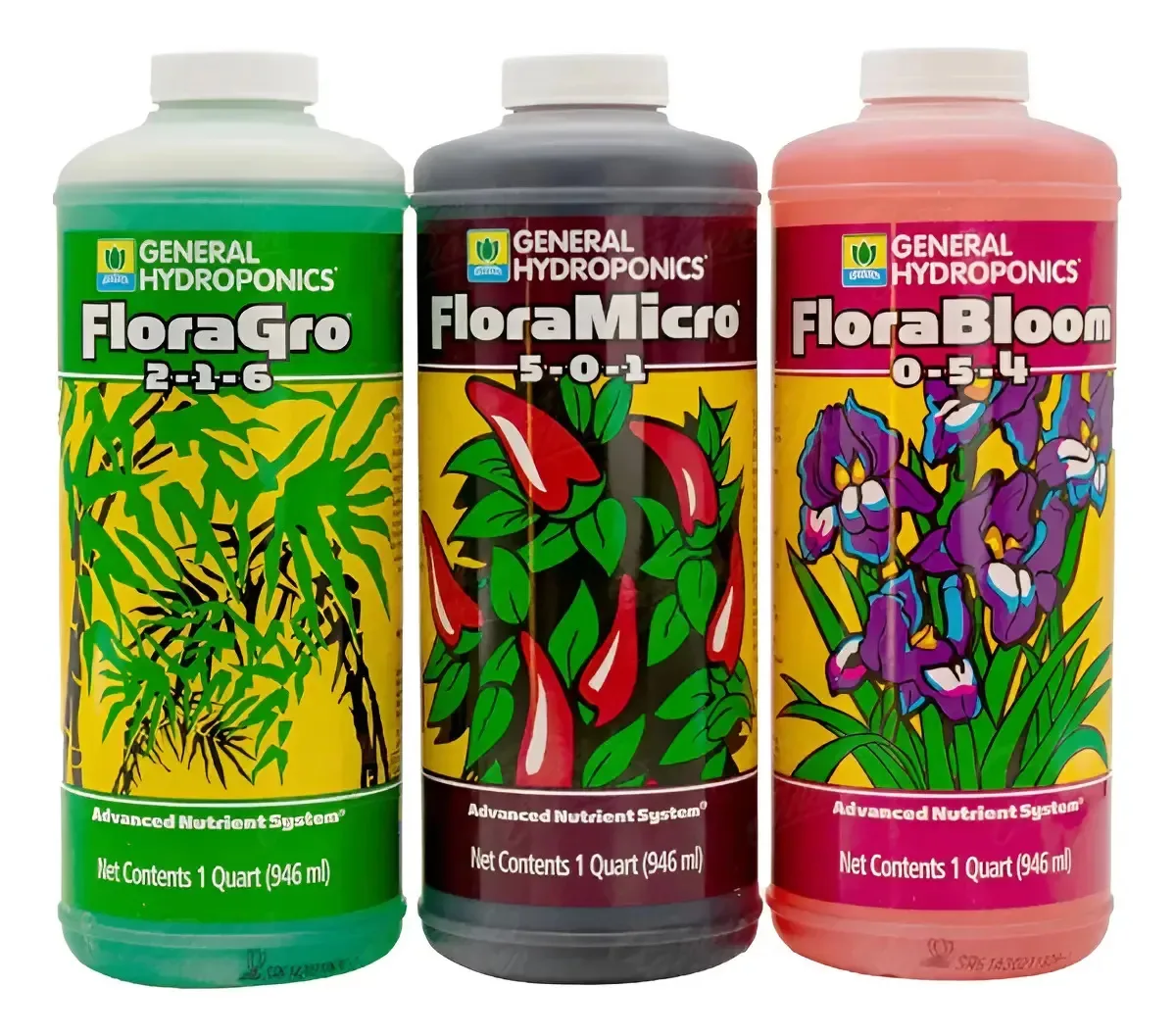 Hidroponia Geral Micro Grow Bloom Hidroponia de 1 litro