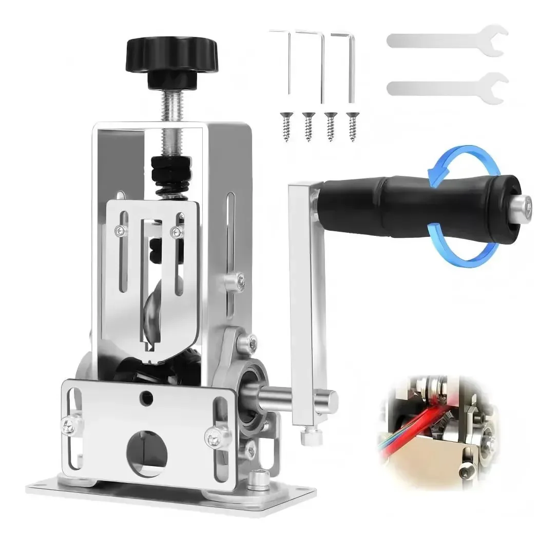 Máquina de decapagem de cabos manual e doméstica