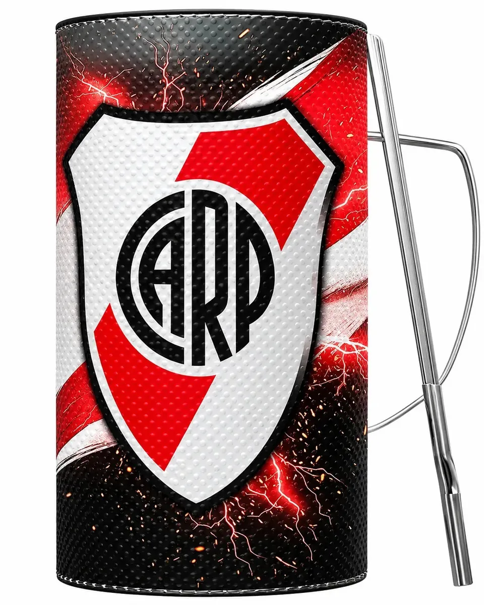 Copo raspador Gira personalizado oficial Guiro River Plate Fernet Cumbia - banhado a G