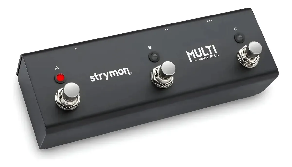 Pedal Multiswitch Plus para controle de efeitos de guitarra - preto