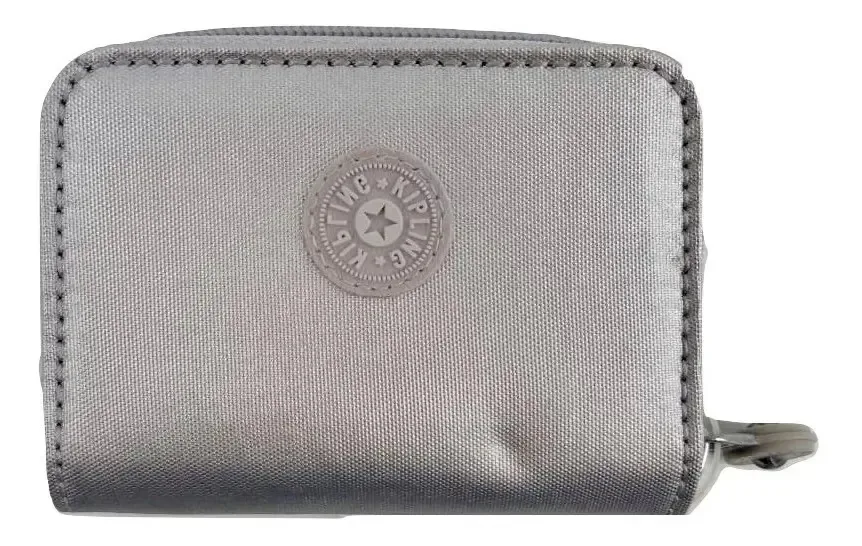 Carteira Kipling Small Tops prateada 100%