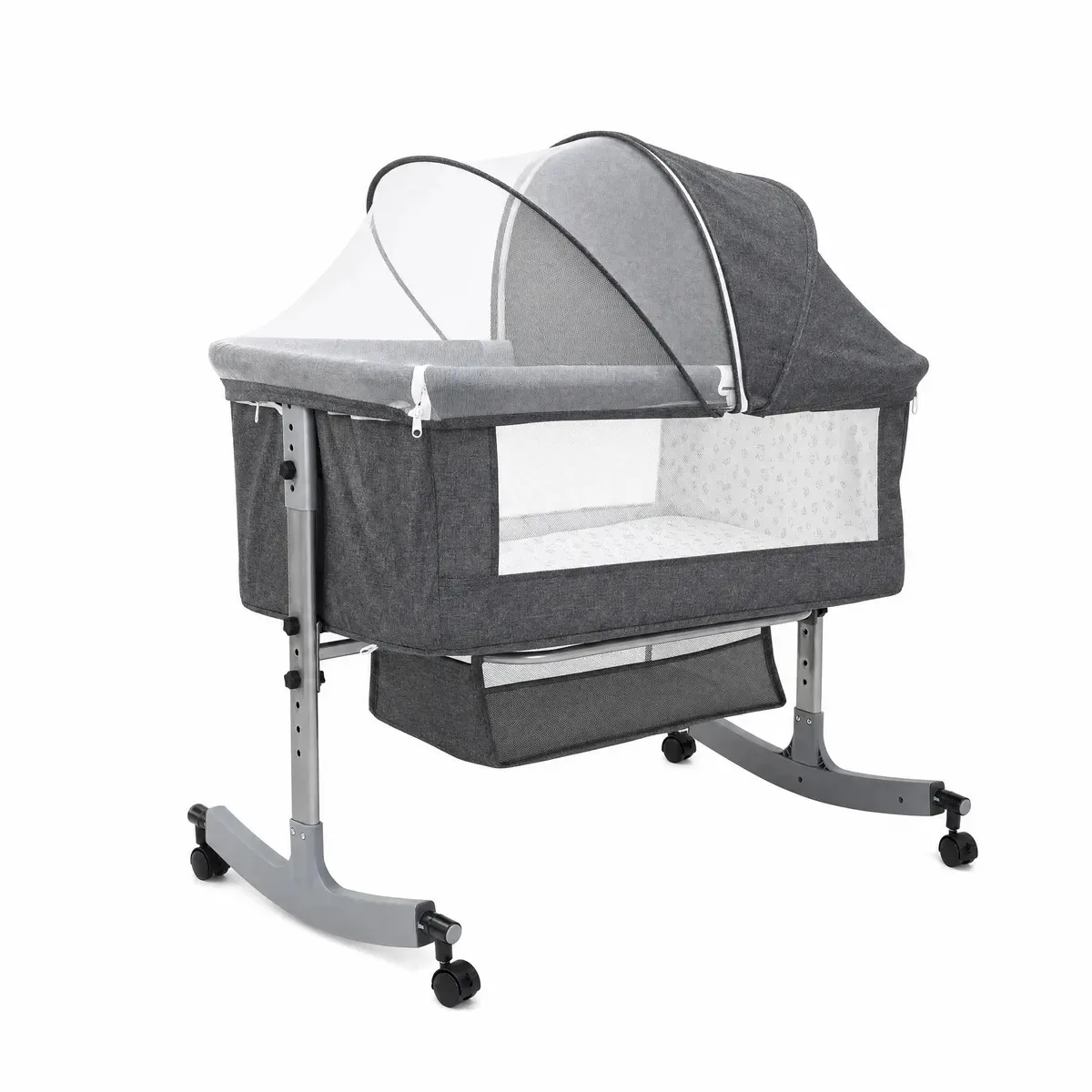 Berço, Berço De Bebê, Berço Infantil Portátil Retrátil Com Mosquiteiro, Berços Dobrável Com Colchão Incluso, Prático Para Quarto Infantil E Uso Diário Do Recém-nascido