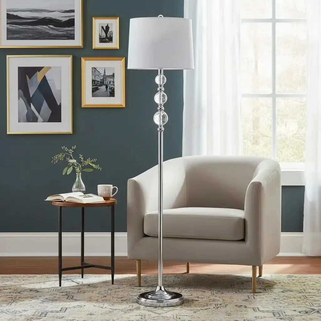 Safavieh Lighting Collection Venezia - Luminária de chão verde escuro