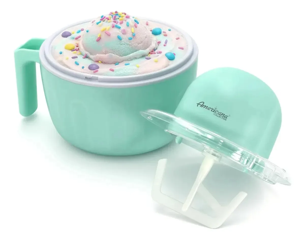 Máquina automática de sorvete de 1 litro com receitas de verde-limão