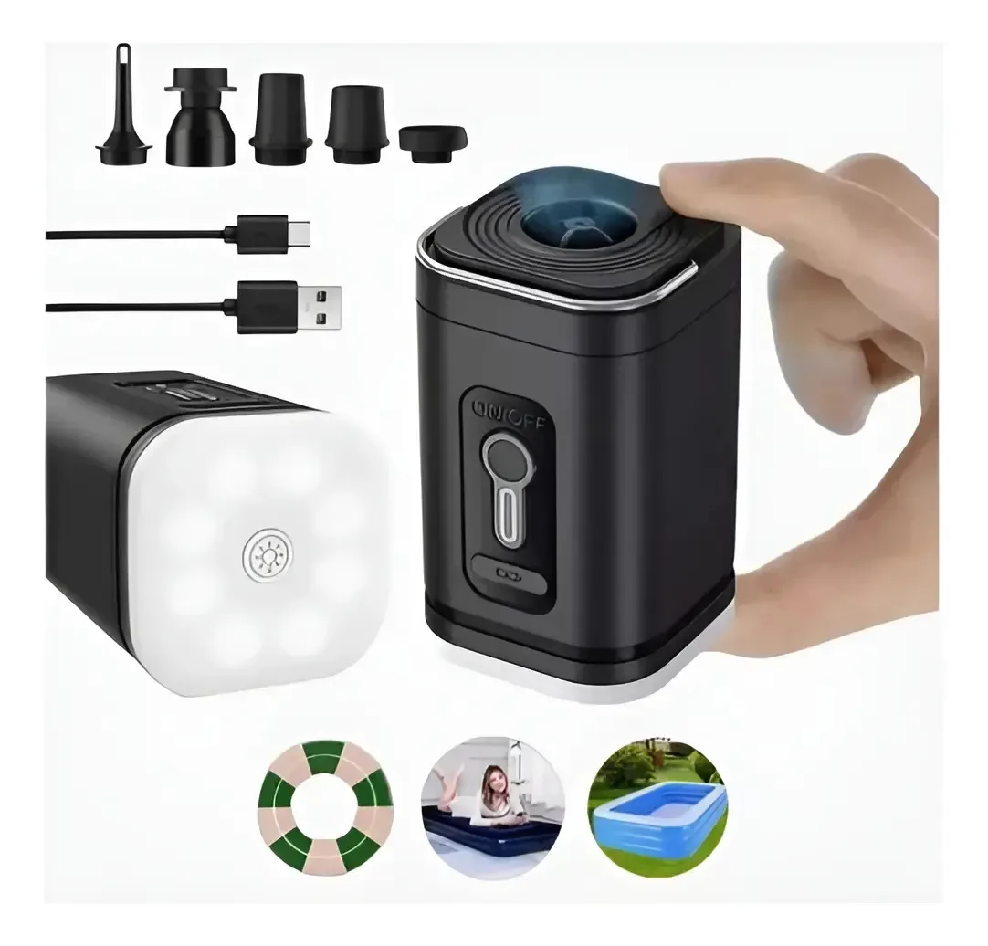 Bombas de ar elétricas portáteis - encha o colchão e a piscina